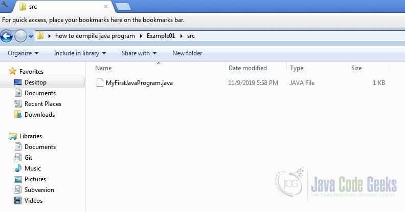 How to Compile Java - MyFirstJavaProgram.java