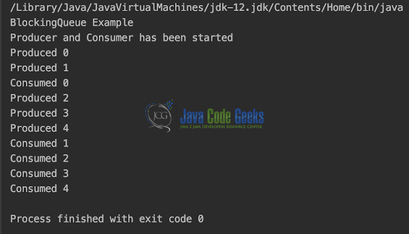 Java Queue - BlockingQueueExample.java