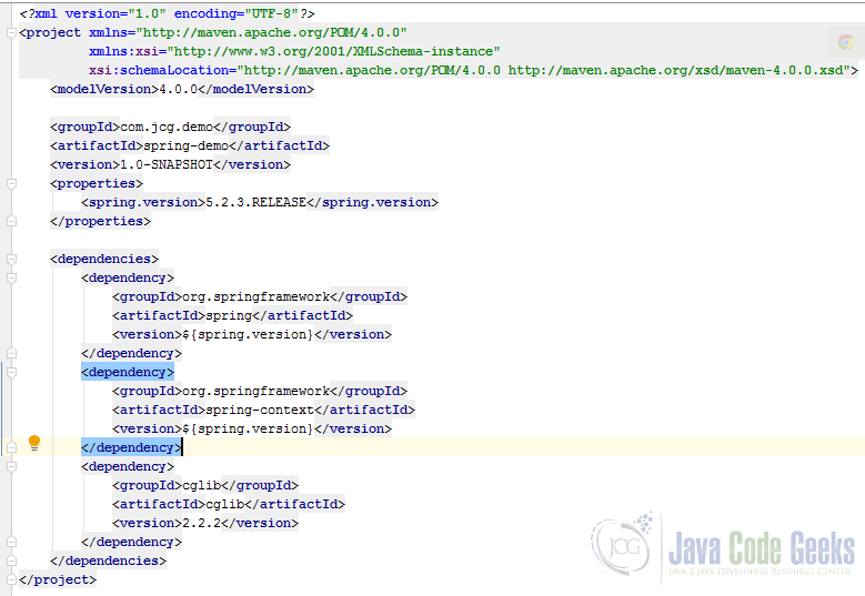 Java sale spring example