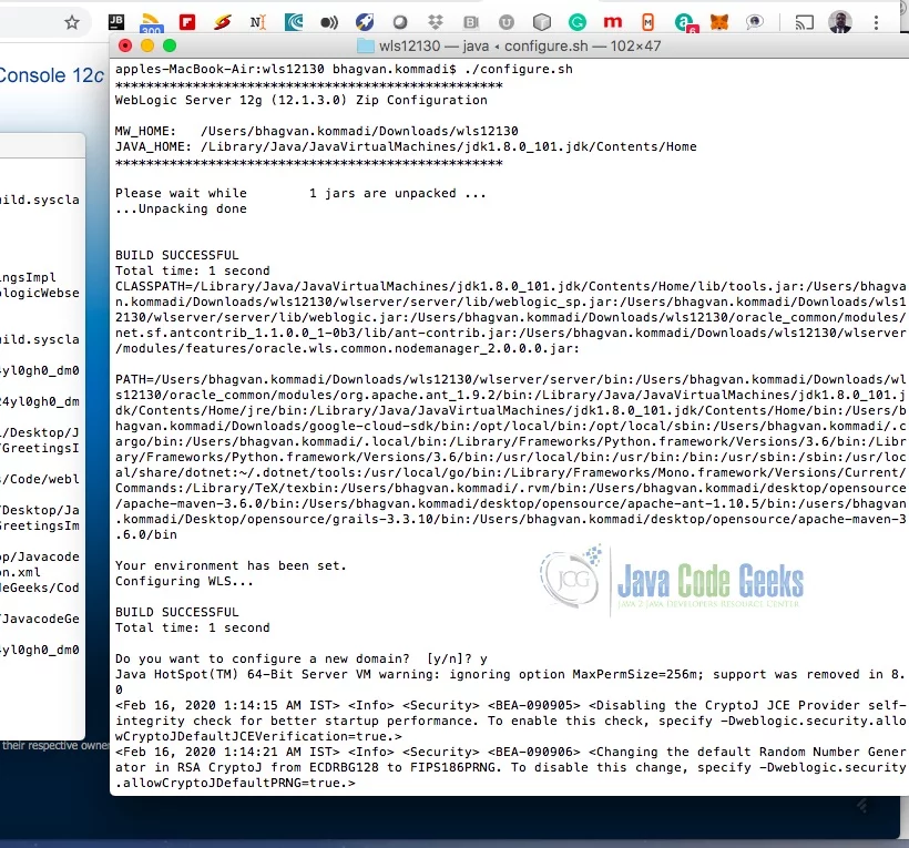 WebLogic Web Service - Weblogic Configuration
