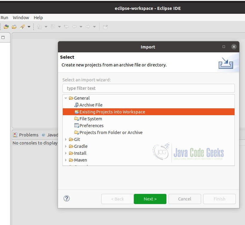 Socket java - Import the JavaSocketProgramming project