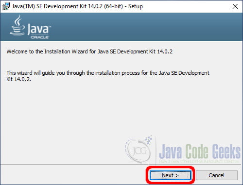 jdk - Installer Introductory panel
