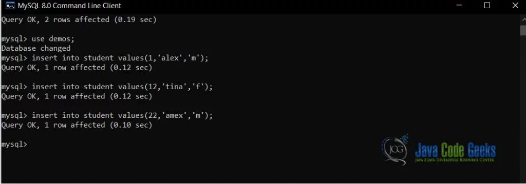 SQL CASE - data inserted