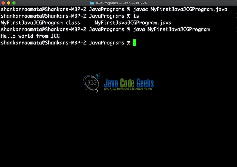 java 8 download - Compiling and Executing