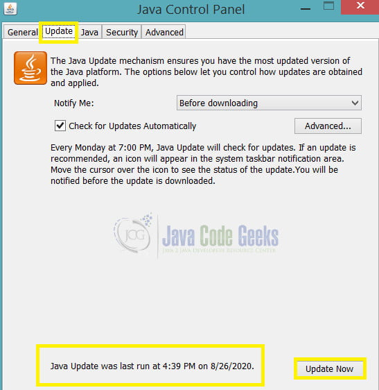 Как открыть java control panel windows 10