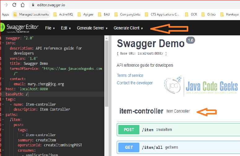 Generate swagger from hot sale java code