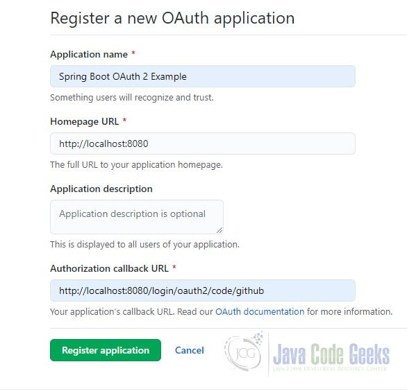 spring boot oauth2 - GitHub OAuth