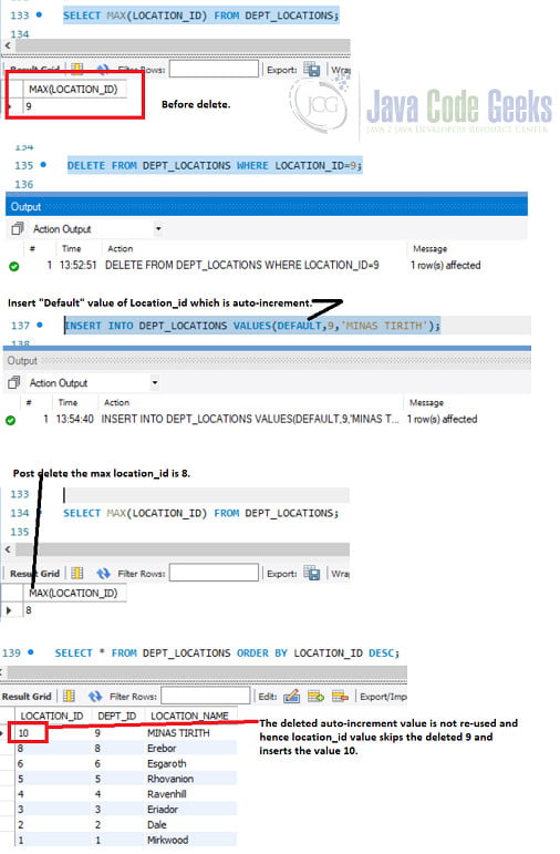 Delete and Auto-increment