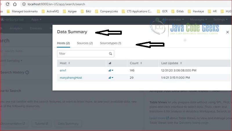 Splunk Basic Search  - data summary