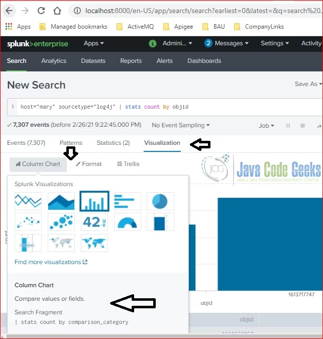 Splunk Basic Chart - options