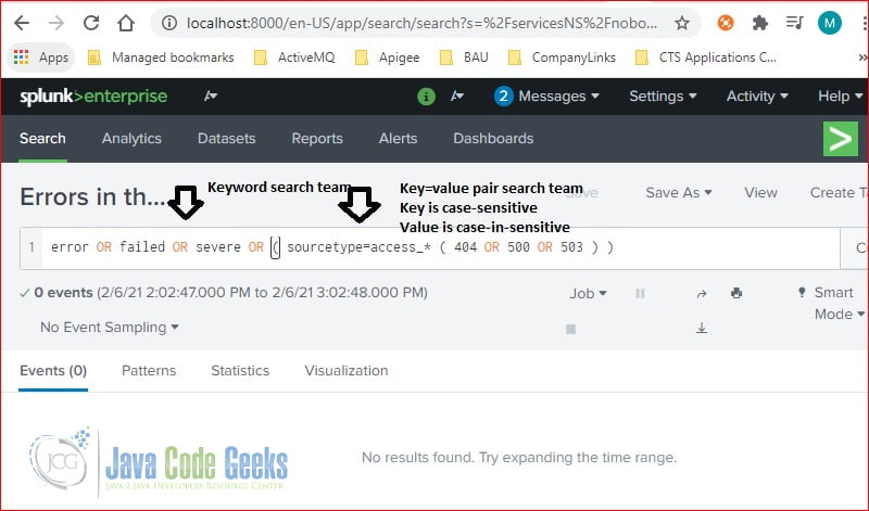 Splunk Search Language by keywords