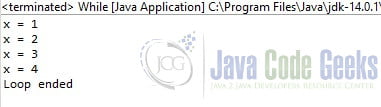 java programming - While Loop output