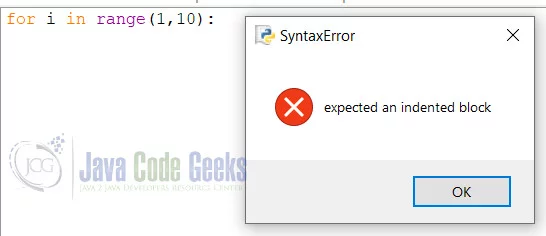 Empty loop error