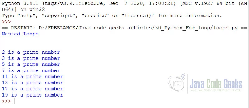 Nested Loops