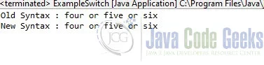 java 12 vs java 8 - Switch Expression Output.