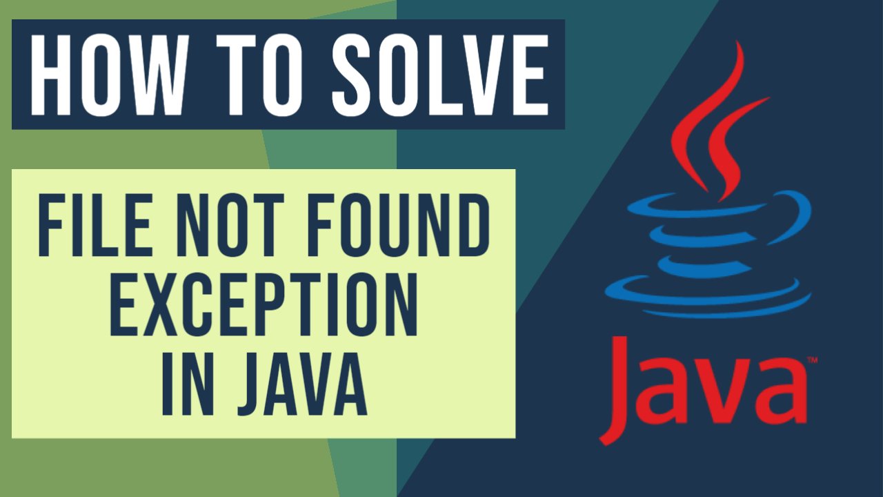 java.io.filenotfoundexception invalid file path