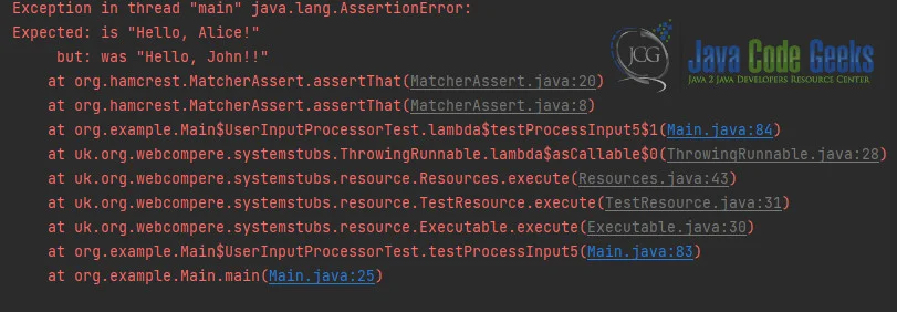 Fig. 5: Using System Stubs Library and JUnit 5.