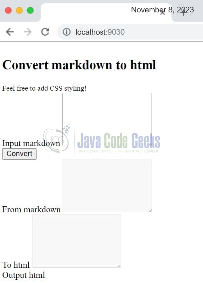 Spring Boot Convert Markdown to HTML